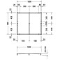 Duravit Accessoires - Support pour receveur de douche 1000x900 mm 791381000000000