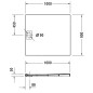 Duravit Stonetto - Receveur de douche 1000x900 mm, blanc 720166380000000 Duravit Stonetto - Receveur de douche 1000x900 mm, blanc 720166380000000