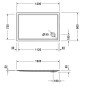 Duravit Starck Slimline - Receveur de douche1200x800 mm, Antislip, blanc 720121000000001