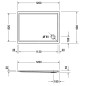 Duravit Starck Slimline - Receveur de douche 1200x900 mm, Anti-Slip, blanc 720122000000001