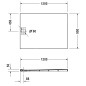 Duravit Stonetto - Receveur de douche 1200x900 mm, gris mat 720149180000000 Duravit Stonetto - Receveur de douche 1200x900 mm, gris mat 720149180000000