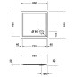 Duravit Starck Slimline - Receveur de douche800x800 mm, Antislip, blanc 720114000000001