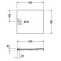 Duravit Stonetto - Receveur de douche 900x800 mm, anthracite mat 720145680000000 Duravit Stonetto - Receveur de douche 900x800 mm, anthracite mat 720145680000000