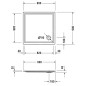 Duravit Starck Slimline - Receveur de douche 900x900 mm, Antislip, blanc 720115000000001