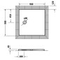 Duravit Tempano - Receveur de douche 900x900 mm, blanc 720188000000000