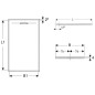 Geberit Sestra - Receveur de douche 1000x900 mm, gris 550.263.00.2