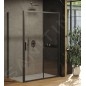 Ravak Blix - Porte de douche étroite BLSDP2-110, 1077-1105 mm, noir/verre clair X0PMD0300Z1