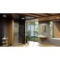 Ravak Blix - Porte de douche étroite BLSDP2-110, 1077-1105 mm, noir/verre clair X0PMD0300Z1