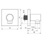 Hansa Accessoires - Coude de douche, noir mat 5118017033