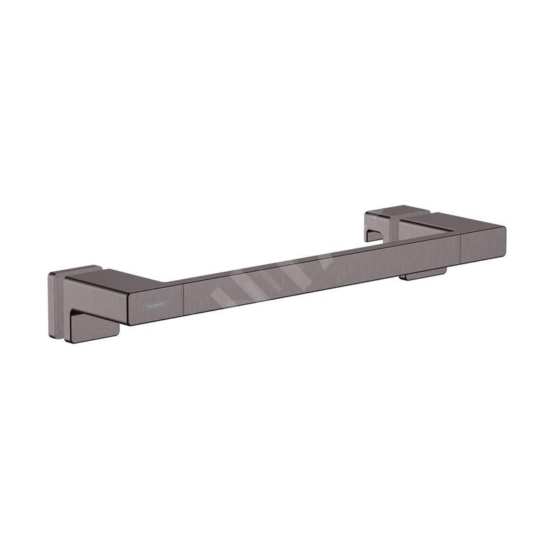 Hansgrohe AddStoris - Poignée pour portes de douche, longueur 400 mm, chrome noir brossé 41759340