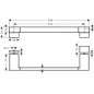 Hansgrohe AddStoris - Poignée pour portes de douche, longueur 400 mm, aspect d'or poli 41759990
