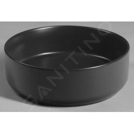 Sapho Lavabos - Vasque à poser, diamètre 360 mm, sans trop-plein, noir mat 10NF65036B