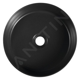 Sapho Lavabos - Vasque à poser, diamètre 360 mm, sans trop-plein, noir mat 10NF65036B