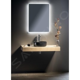 Sapho Lavabos - Vasque à poser, diamètre 360 mm, sans trop-plein, noir mat 10NF65036B