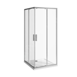 Jika Nion - Cabine de douche 900x900 mm, Jika Perla Glass, argent/verre transparent H2512N20026681
