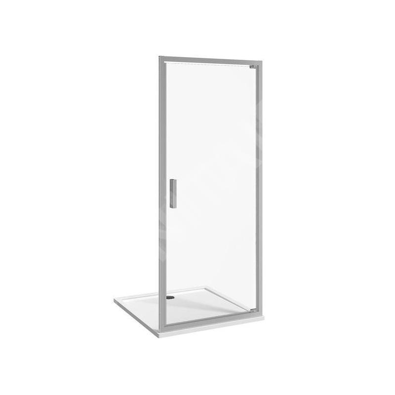 Jika Nion - Porte de douche pivotante G/D à un battant, 1000 mm, Jika perla Glass, argent/verre arctique H2542N30026661