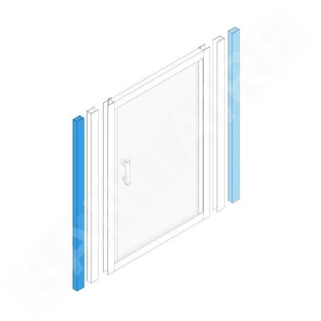 Jika Nion - Profilé d'extension pour parois et portes de douche H2912N80000151