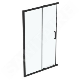 Ideal Standard Connect 2 - Porte de douche coulissante, 2 battants, 1200 mm, noir / verre clair K9264V3
