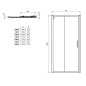 Ideal Standard Connect 2 - Porte de douche coulissante, en deux parties, 1400 mm, noir/verre transparent K9278V3 Ideal Standard Connect 2 - Porte de douche coulissante, en deux parties, 1400 mm, noir/verre transparent K9278V3