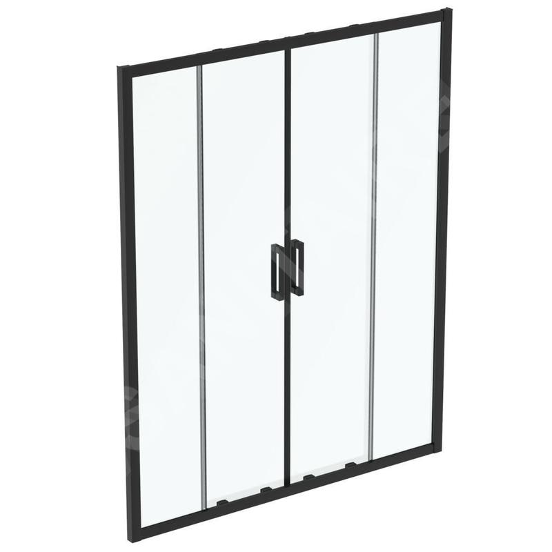 Ideal Standard Connect 2 - Porte de douche coulissante, 4 battants, 1600 mm, noir / verre clair K9282V3 Ideal Standard Connect 2 - Porte de douche coulissante, 4 battants, 1600 mm, noir / verre clair K9282V3