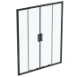 Ideal Standard Connect 2 - Porte de douche coulissante, 4 battants, 1600 mm, noir / verre clair K9282V3 Ideal Standard Connect 2 - Porte de douche coulissante, 4 battants, 1600 mm, noir / verre clair K9282V3