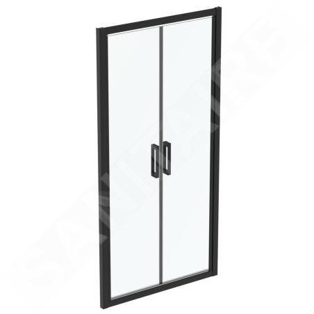 Ideal Standard Connect 2 - Porte de douche 900 mm, noir / verre clair K9294V3