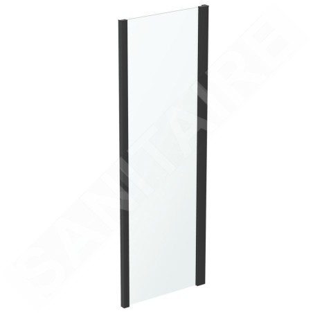 Ideal Standard Connect 2 - Paroi latérale fixe 900 mm, noir / verre clair K9374V3