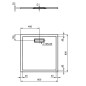 Ideal Standard Ultra Flat New - Receveur de douche 800x800 mm, noir T4466V3