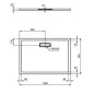 Ideal Standard Ultra Flat New - Receveur de douche 1000x700 mm, noir T4475V3