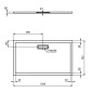 Ideal Standard Ultra Flat New - Receveur de douche 1200x700 mm, noir T4476V3