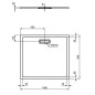 Ideal Standard Ultra Flat New - Receveur de douche 1000x900 mm, blanc mat T4482V1