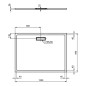 Ideal Standard Ultra Flat New - Receveur de douche 1200x900 mm, blanc T448301