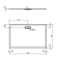Ideal Standard Ultra Flat New - Receveur de douche 1400 x 900 mm, blanc mat T4484V1
