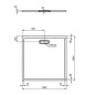 Ideal Standard Ultra Flat New - Receveur de douche 1000x1000 mm, blanc T448801