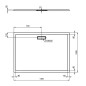 Ideal Standard Ultra Flat New - Receveur de douche 1400 x 1000 mm, blanc T449001