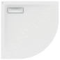Ideal Standard Ultra Flat New - Receveur de douche, quart de cercle 800x800 mm, blanc mat T4491V1