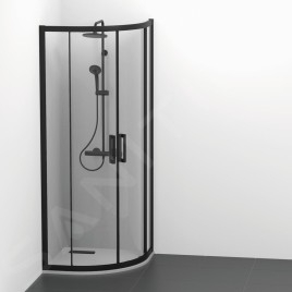 Ideal Standard Ultra Flat New - Receveur de douche, quart de cercle 800x800 mm, blanc mat T4491V1