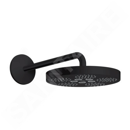 Axor One - Douche de tête 280, bras de douche 380 mm, 1 jet, noir mat 48491670