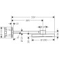 Axor One - Douche de tête 280, bras de douche 380 mm, 2 jets, noir mat 48492670