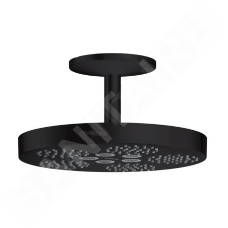 Axor One - Douche de tête 280 avec raccord de plafond, 1 jet, noir mat 48493670