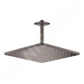 Grohe Rainshower - Douche de tête 310 Mono Cube 9.5 l/min, 1 jet, bras de douche de plafond de 142 mm, Hard Graphite 26566A00