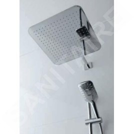 Laufen Accessoires de douche - Douche de tête, 202x202 mm, inox HF504720100000