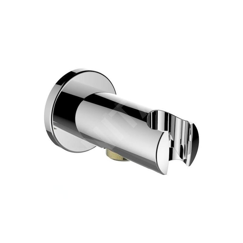 Laufen Accessoires de douche - Coude de raccordement avec support, chrome HF504778100000 Laufen Accessoires de douche - Coude de raccordement avec support, chrome HF504778100000