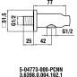 Laufen Accessoires de douche - Raccord pour flexible de douche avec support mural City 1/2", chrome HF504773100000