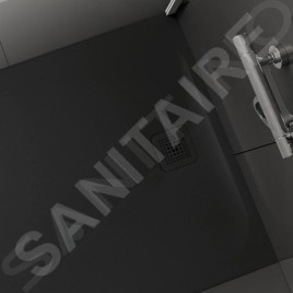 Laufen Pro - Receveur de douche 800x800 mm, noir mat H2109500800001