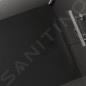 Laufen Pro - Receveur de douche 800x800 mm, noir mat H2109500800001