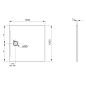 Laufen Pro - Receveur de douche 1000x1000 mm, béton gris mat H2119520790001