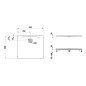 Laufen Pro - Receveur de douche 900x800 mm, béton gris mat H2149500790001