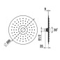 Laufen Accessoires de douche - Douche de tête, diamètre 300 mm, nickel brossé H3679810032311