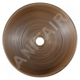 Sapho Priori - Vasque, diamètre 410 mm, sans trop-plein, brun/ motif bleu PI023